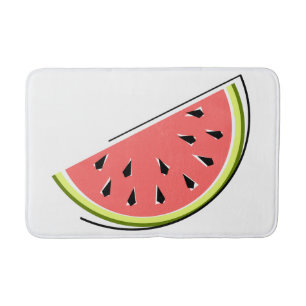 Watermelon Slice bath mat