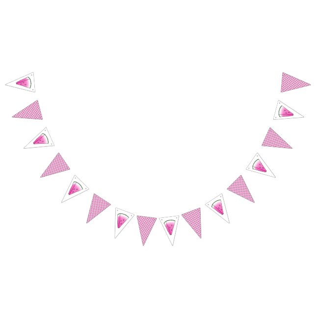 Watermelon slice bunting flags (All)
