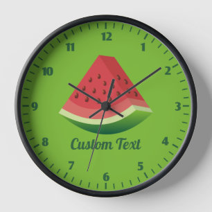 Watermelon Slice Clock