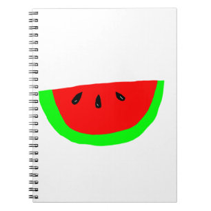 Watermelon slice design notebook