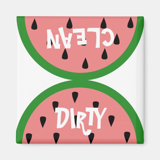 Watermelon Slice Dirty/Clean Magnet (Front)