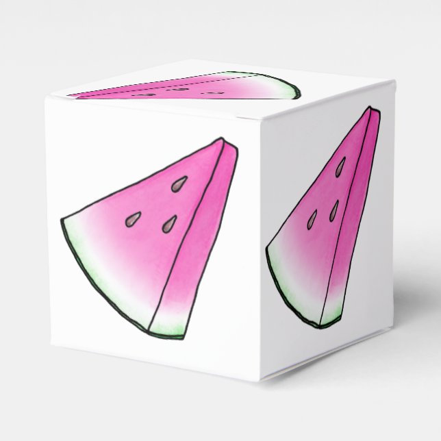 Watermelon slice favor box (Front Side)