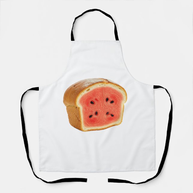 Watermelon Slice Inside a Loaf of Bread Apron (Front)