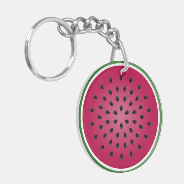Watermelon Slice Keychain (Front Left)