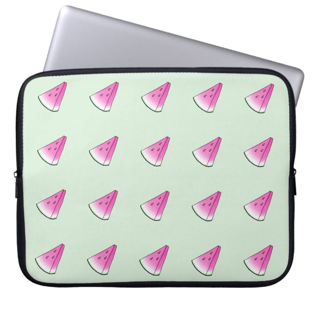 Watermelon slice laptop sleeve (Front)
