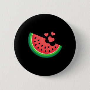 Watermelon Slice Melon Summer Vacation Watermelon 2 Inch Round Button