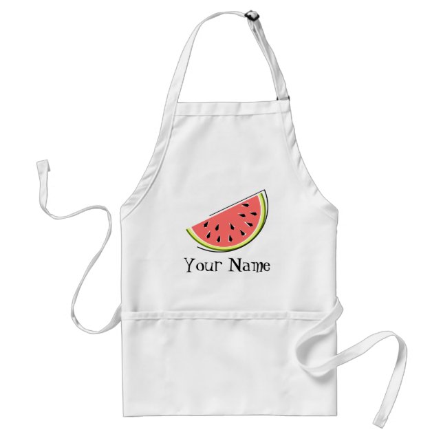 Watermelon Slice Name Standard Apron (Front)