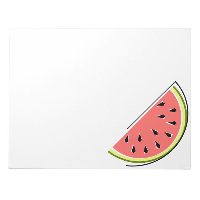 Watermelon Slice Notepad (Front)
