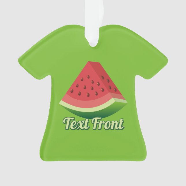 Watermelon Slice Ornament (Front)