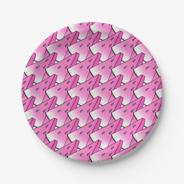 Watermelon slice paper plate (Front)