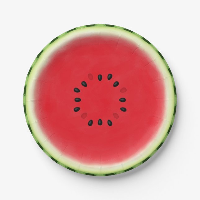 Watermelon Slice Paper Plate (Front)