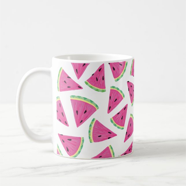 Watermelon Slice Pattern Coffee Mug (Left)