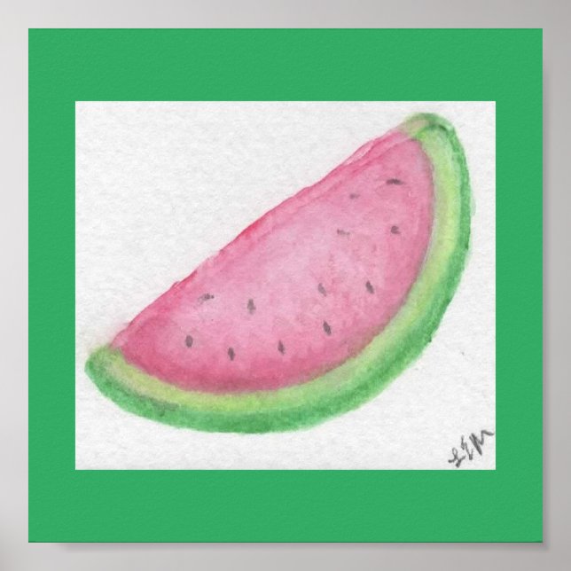 Watermelon Slice Poster (Front)