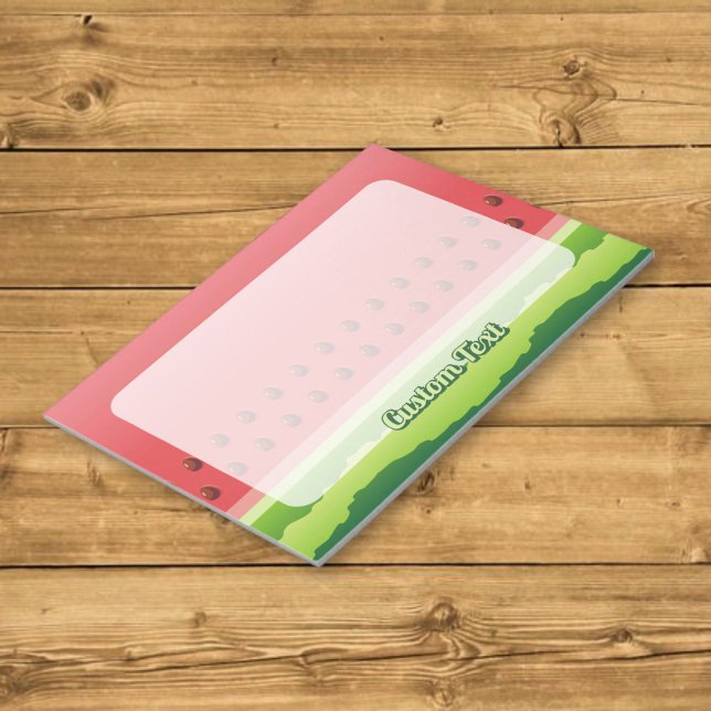 Watermelon slice seamless background notepad (Creator Uploaded)