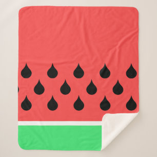 watermelon slice sherpa blanket