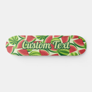 Watermelon Slice Skateboard Arrière - plan sans co