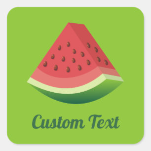 Watermelon Slice Square Sticker