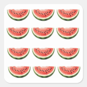 Watermelon Slice Square Sticker