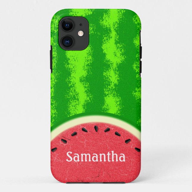 Watermelon Slice Summer Fruit Personalized Cute Case-Mate iPhone Case (Back)