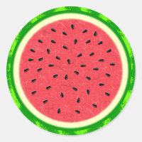 Watermelon Slice Summer Fruit with Rind