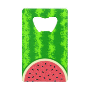 Watermelon Slice Summer Fruit with Rind Wallet Bottle Opener