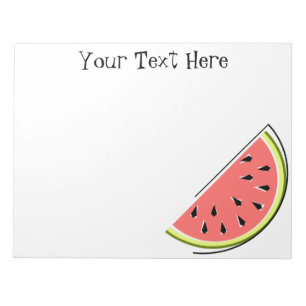 Watermelon Slice Text Notepad