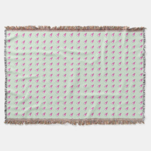 Watermelon slice throw blanket