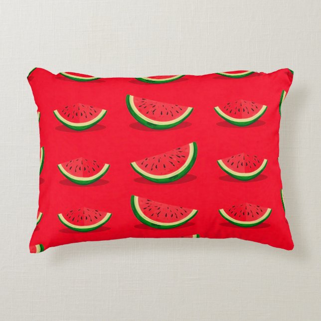 Watermelon slices accent pillow (Front)