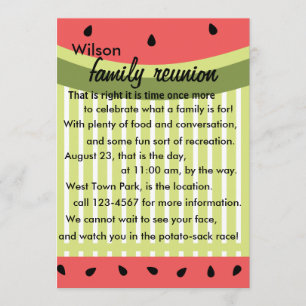 Watermelon Slices Invitation