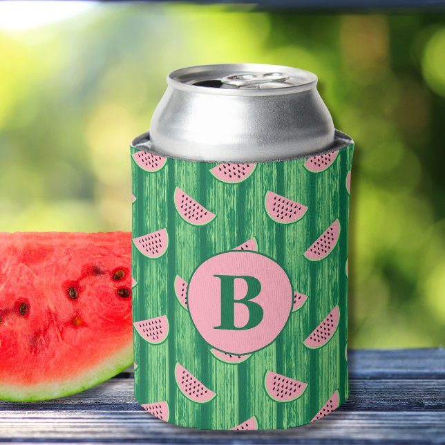 Watermelon Slices Monogram Can Cooler (Creator Uploaded)