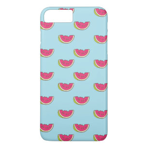 Watermelon Slices on Teal Pattern iPhone 8 Plus/7 Plus Case
