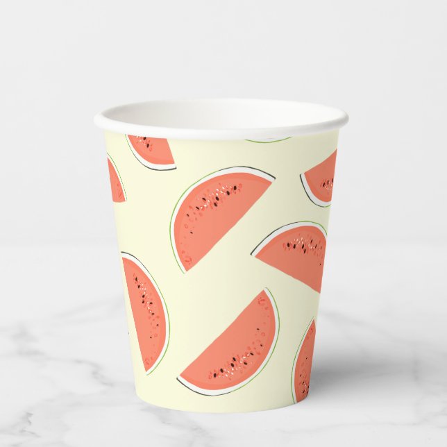 Watermelon Slices Paper Cups (Front)