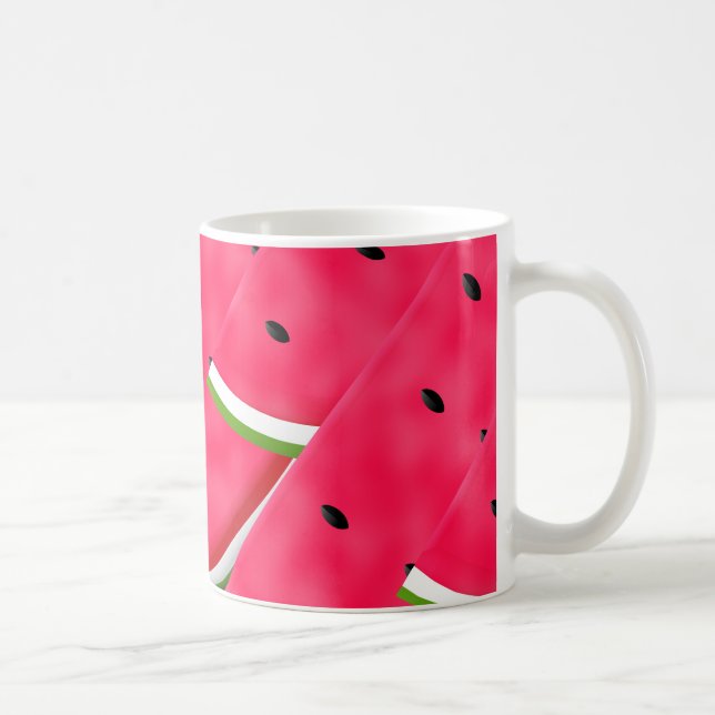 Watermelon Slices Pattern Coffee Mug (Right)