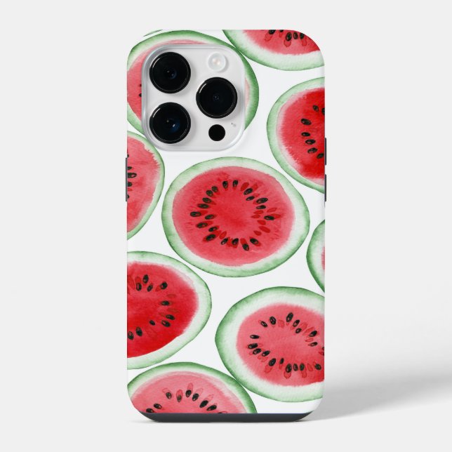 Watermelon slices pattern iPhone case (Back)