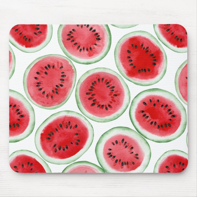 Watermelon slices pattern mouse pad (Front)