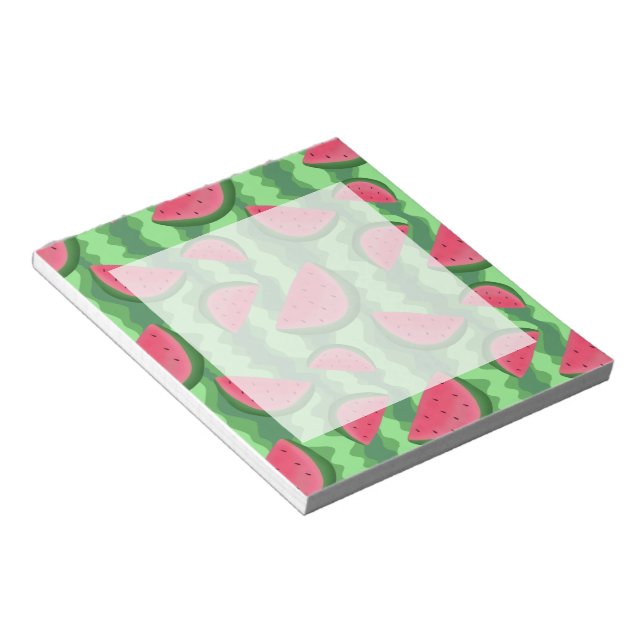 Watermelon Slices Pattern Notepad (Angled)