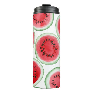 Watermelon slices pattern thermal tumbler