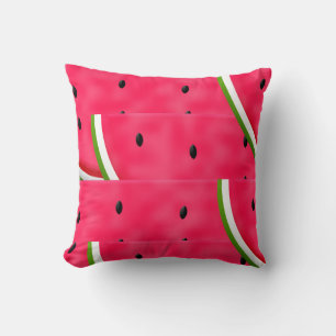 Watermelon Slices Pattern Throw Pillow