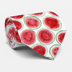 Watermelon slices pattern tie