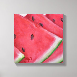 Watermelon Slices - Stretched Canvas Print