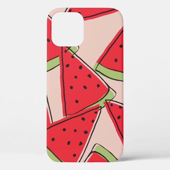 watermelon slices with pink background seamless pa Case-Mate iPhone case (Back)