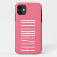 Watermelon Sorbet Solid Colour | Minimalist Name