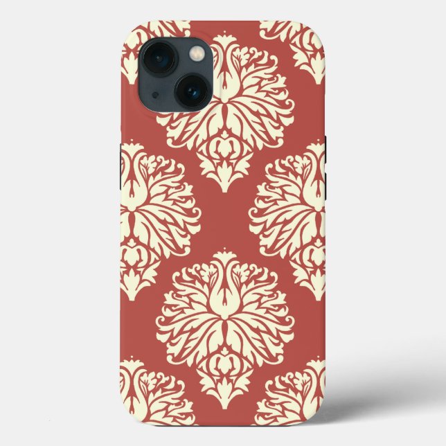 Watermelon Southern Cottage Damask Case-Mate iPhone Case (Back)
