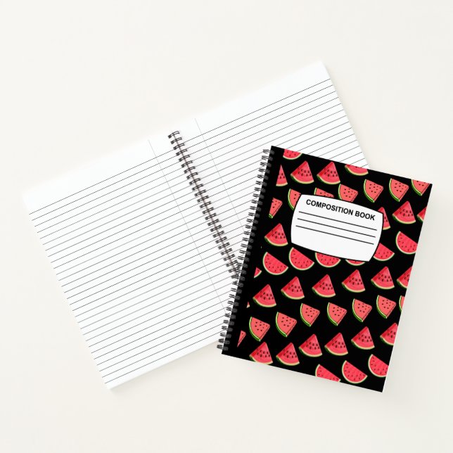 Watermelon Spiral composition Notebook (Inside)