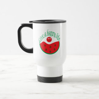 Watermelon Splash Travel Mug Cute Summer Design