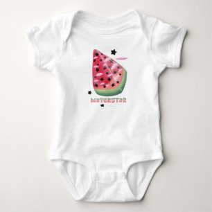 Watermelon star baby bodysuit