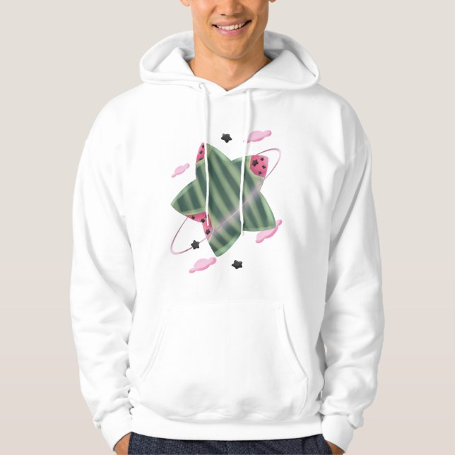 Watermelon Star Planet Hoodie (Front)
