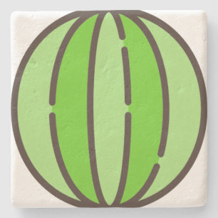 watermelon stone coaster