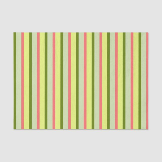 Watermelon Stripe Classic tissue paper (Front)