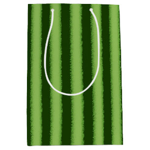 Watermelon stripe (large scale) medium gift bag